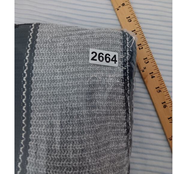 Gap Open Textured Cardigan Sweater Womens L Black Gray Striped Casual - Picture 14 of 14